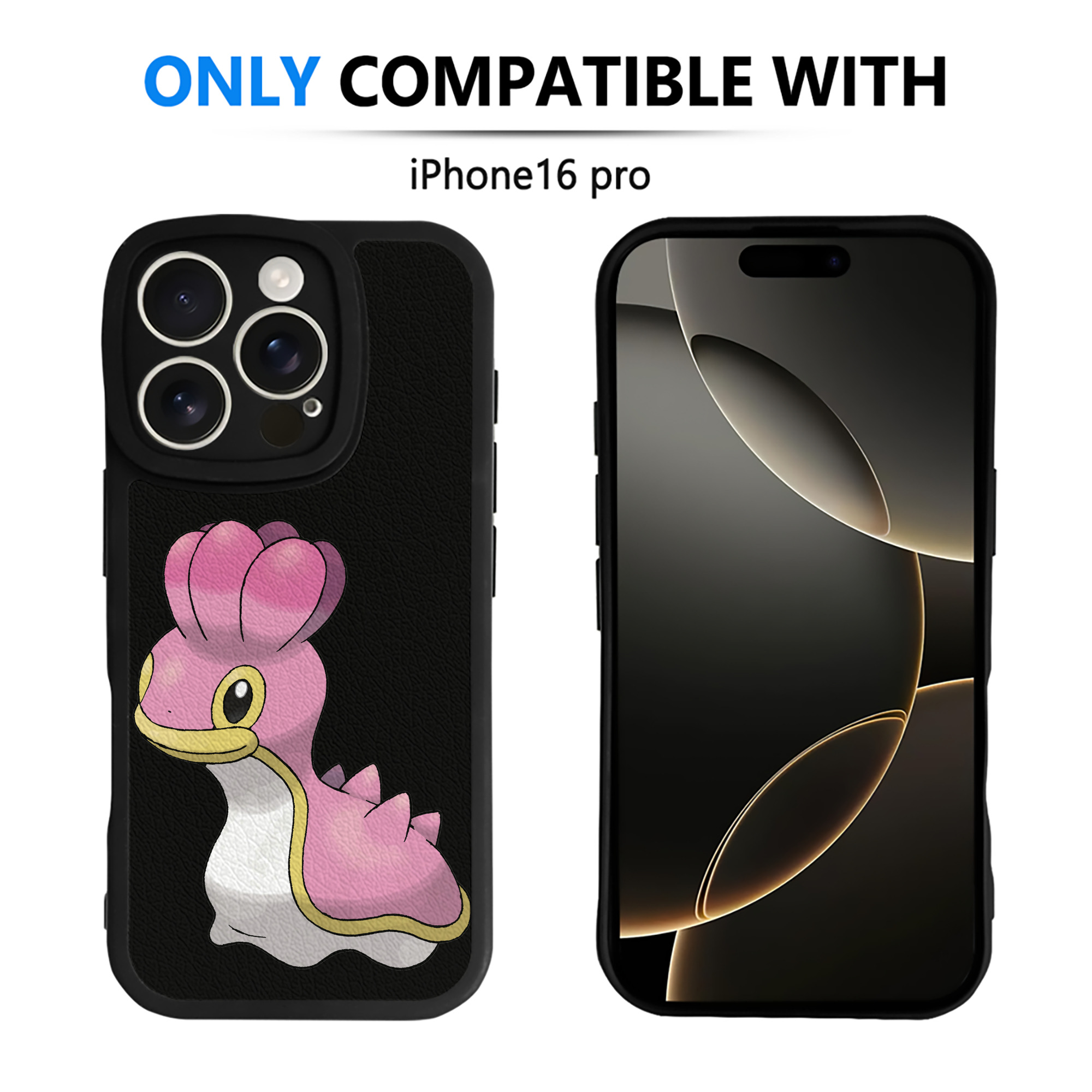 （画像用） ポケットモンスター Pokémon 【iPhone 16シリーズ対応】シリコンスマホケース（レザー調） 材質：シリコン